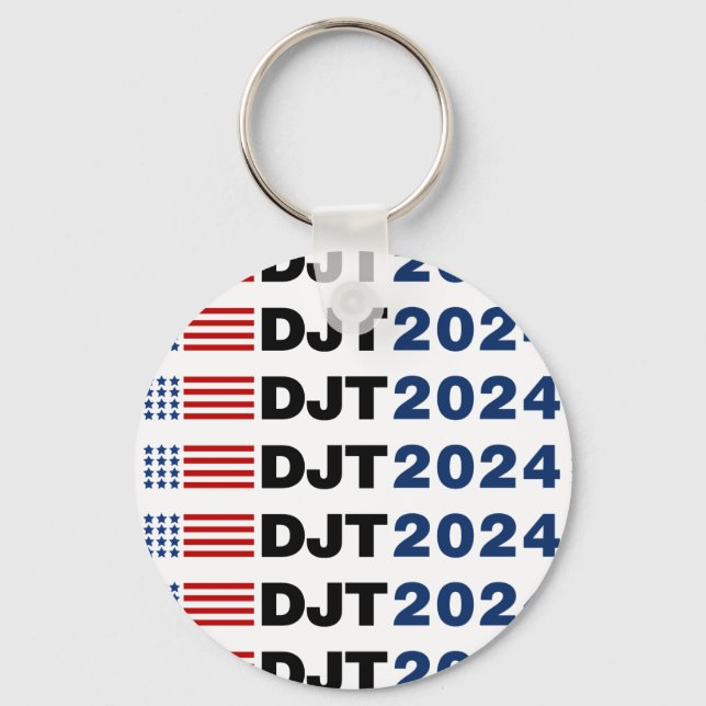 Porte-clés Trump 2024 DJT (Recto)