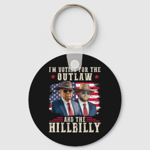 Porte-clés Trump 2024 Drapeau hors-la-loi Hillbilly J.d.vance