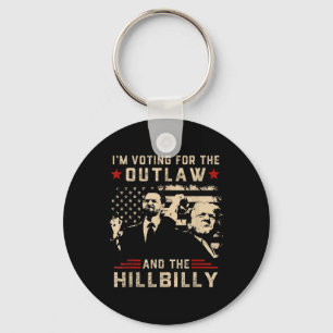 Porte-clés Trump 2024 Drapeau hors-la-loi Hillbilly J.d.vance