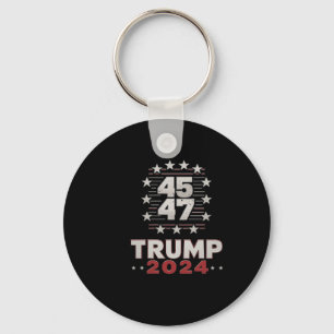 Porte-clés Trump 45 47 Vous avez encore raté Trump 2025 Drape