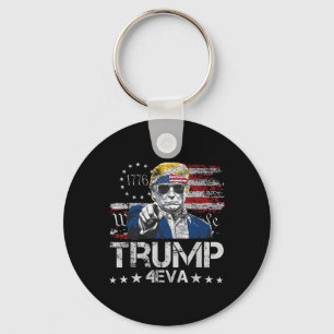 Porte-clés Trump 4eva 4 juillet pour toujours amour président