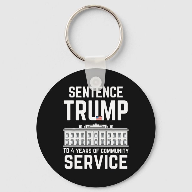 Porte-clés Trump À 4 Ans De Service Communautaire 5 (Recto)