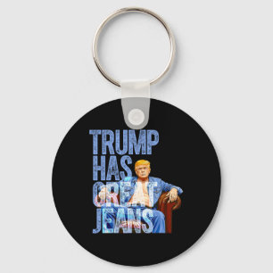 Porte-clés Trump a de super jeans drôle de t-shirt de mème po