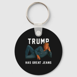 Porte-clés Trump a de super jeans Mème drôle _1