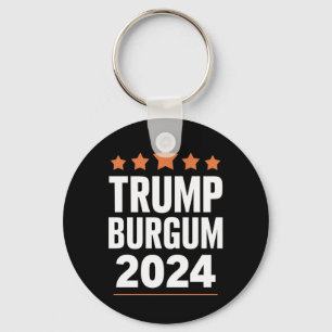 Porte-clés Trump Burgum pour le Président 2024 Élection USA