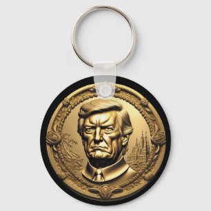 Porte-clés TRUMP CGI Collectif Gold Art-Coin Doubloon