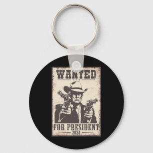 Porte-clés Trump Cowboy Recherché Aux États-Unis Président 20