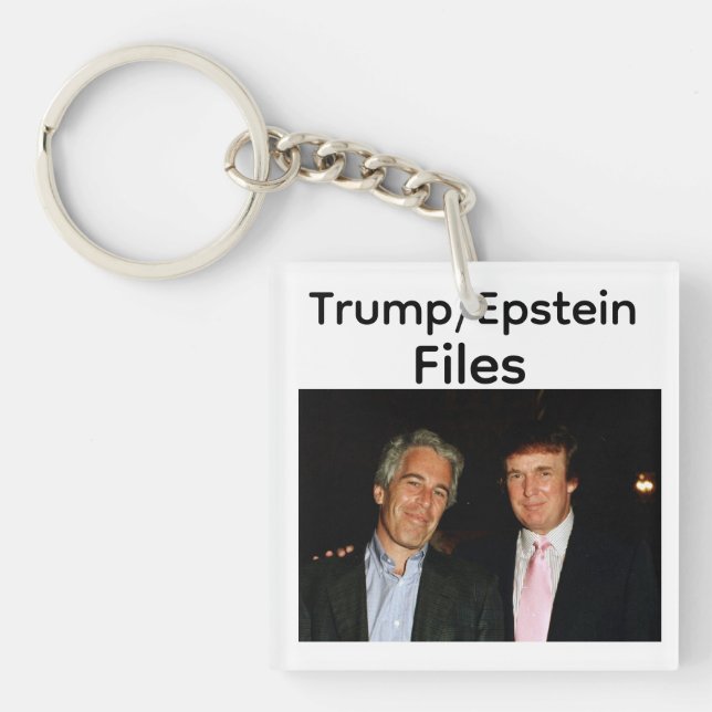 Porte-clés Trump/Epstein Files Keychain (Devant)