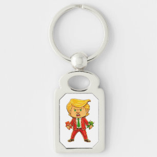 Porte-clés Trump heureux drôle Trump investir Trump dessin an
