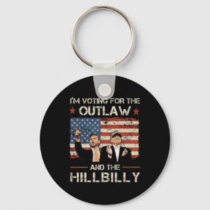 Porte-clés Trump, je vote pour le hors-la-loi et Hillbilly Tr
