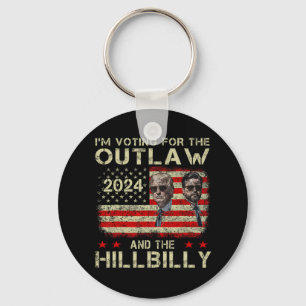 Porte-clés Trump, je vote pour le hors-la-loi et Hillbilly Tr