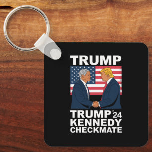 Porte-clés Trump Kennedy Checkmate 2024 Vote Trump Kennedy