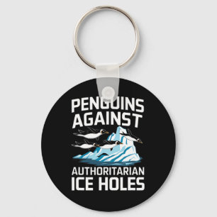 Porte-clés Trump Penguins contre les trous de glace autoritai