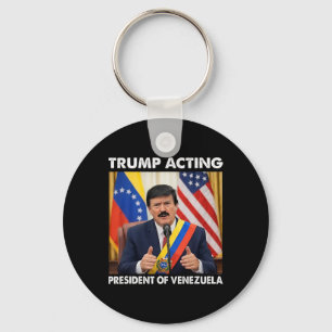 Porte-clés Trump Président par intérim du Venezuela _1