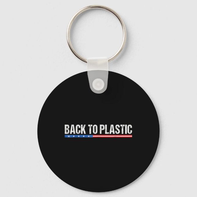 Porte-clés Trump Revient Au Plastique Drôle (Recto)