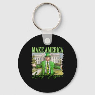 Porte-clés Trump Shamrock Rendre l'Amérique chanceuse à nouve