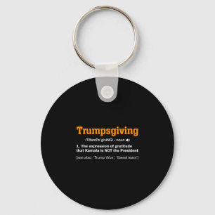 Porte-clés Trump Thanksgiving gagnant gagnant drôle de jour d