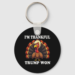 Porte-clés Trump Thanksgiving Je remercie Trump d'avoir gagné