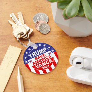 PORTE-CLÉS TRUMP VANCE 2024 SAVE AMERICA