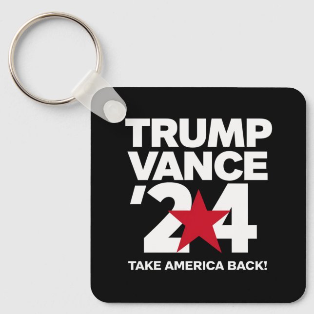Porte-clés Trump Vance 2024 Vote Élection Trump 2024 (Recto)