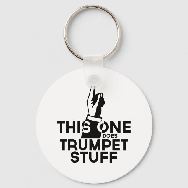 Porte-clés Trumpet Stuff - Drôle Trumpet Music (Recto)