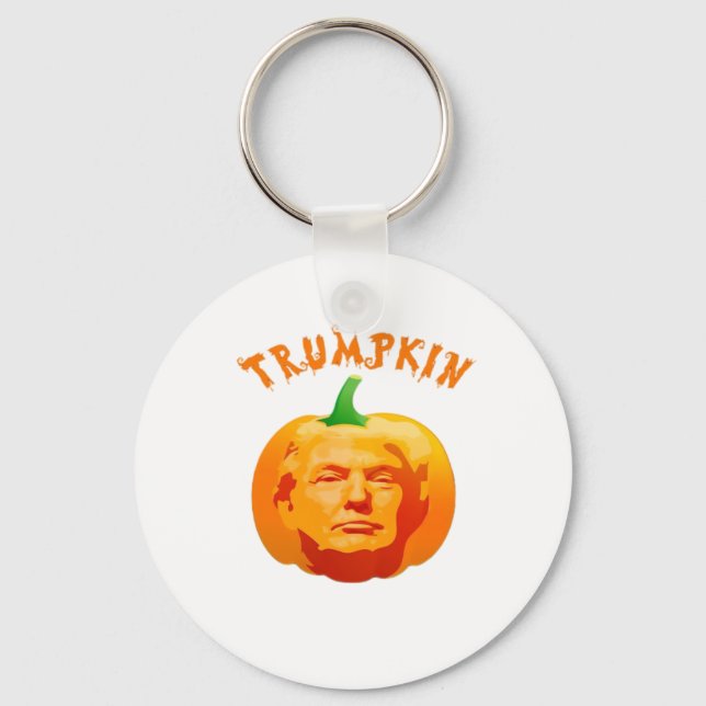 Porte-clés Trumpkin Funny Halloween - Éffrayant Parody Editio (Recto)
