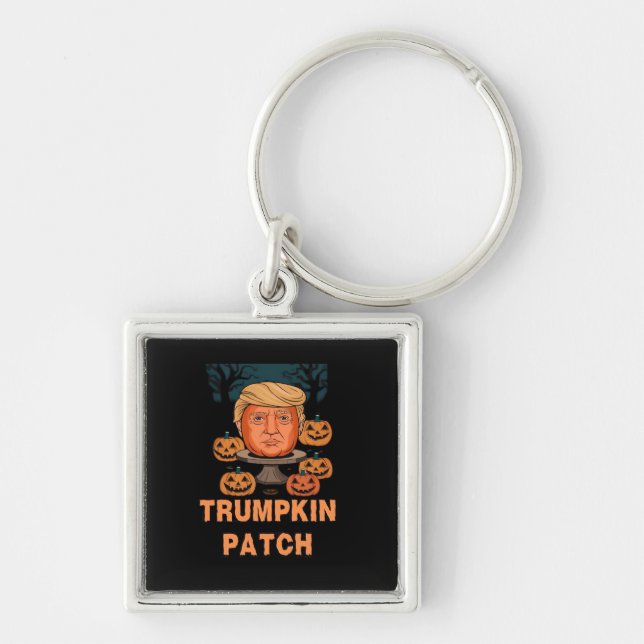 Porte-clés Trumpkin Halloween - Drôle Citrouille politique De (Devant)