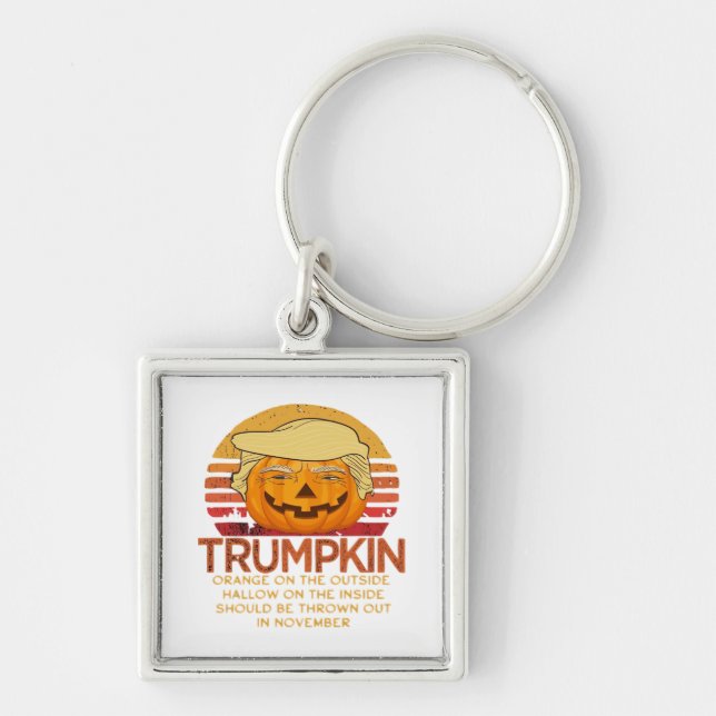 Porte-clés Trumpkin Halloween Funny Classic - Pumpk politique (Devant)
