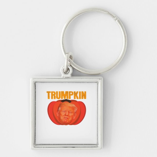 Porte-clés Trumpkin Halloween Jack-o'-lantern Graphic Funny (Devant)