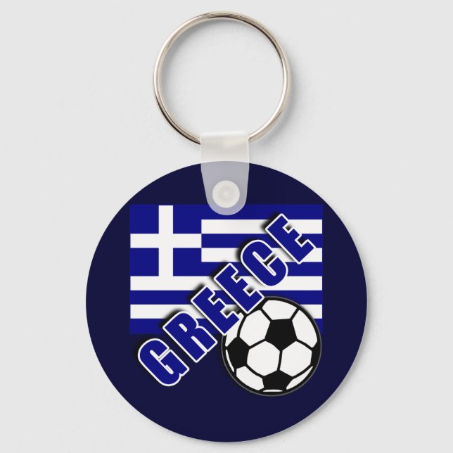 Porte-clés Tshirts du fan mondial de football de la GRÈCE (Recto)