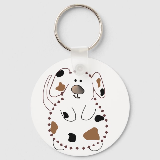 Porte-clés Tshirts et cadeaux de chien de dessin animé (Recto)