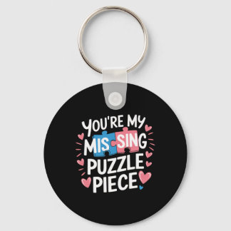 Porte-clés Tu es ma pièce de puzzle manquante pour la Saint-V