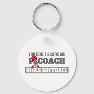 Porte-clés Tu ne me fais pas peur J'Entraîne le softball