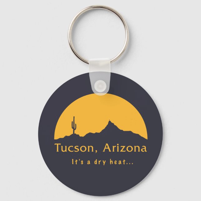 Porte-clés Tucson, Arizona - C'est une chaleur sèche... (Recto)