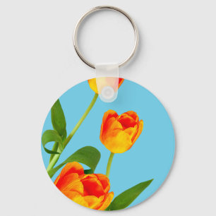 Porte-clés Tulipe orange