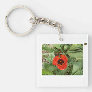 Porte-clés Tulipe Rouge