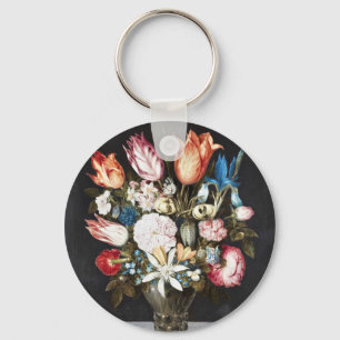 Porte-clés Tulipes et Roses Hollandaises Antiques de Bosschae