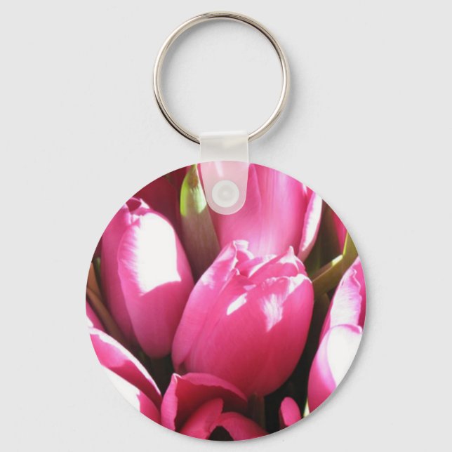 Porte-clés Tulipes roses (Recto)