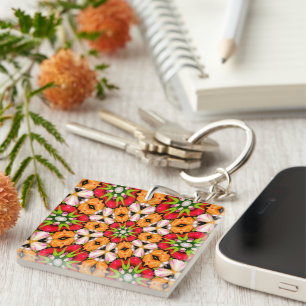 Porte-clés Tulips Bouquet Motif