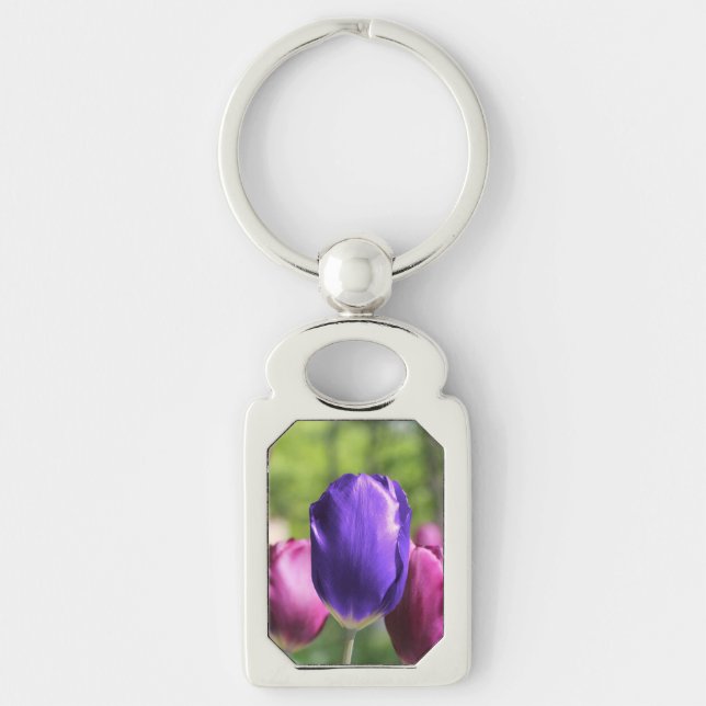 Porte-clés Tunique tulipe violette (Devant)
