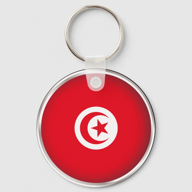 Porte-clés Tunisie ronde (Recto)