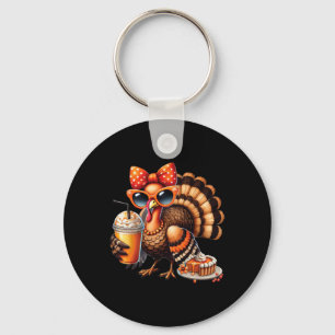Porte-clés Turquie Boire Café Bow Thanksgiving Femme Tur