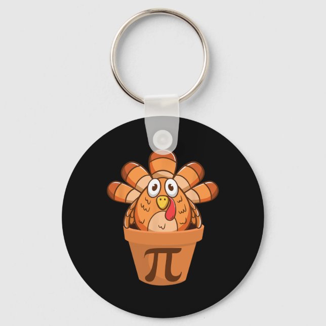Porte-clés Turquie Pot Pie Funny Math Thanksgiving Turkey Pot (Recto)