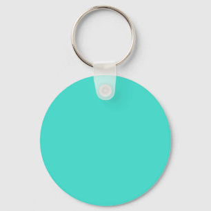 Porte-clés Turquoise Blue Green 40E0D0 - Option pour ajouter 
