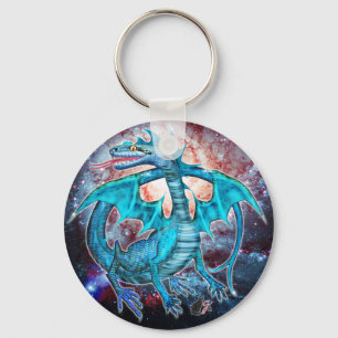 Porte-clés Turquoise Cosmic Dragon  Keychain