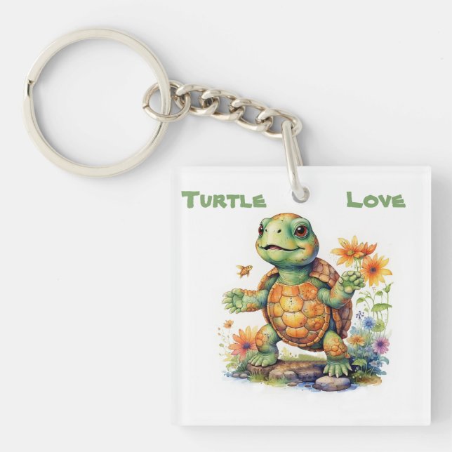 Porte-clés Turtle Love (Devant)
