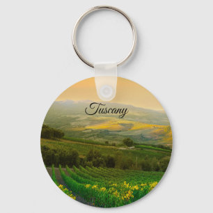 Porte-clés Tuscany Italy Italian Vineyard Photo