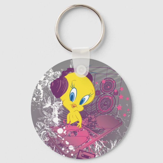 Porte-clés Tweety Djing (Recto)