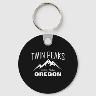 Porte-clés Twin Peaks Oregon Climbing Summit Club Cadeau Exté