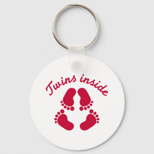 Porte-clés Twins inside baby feet